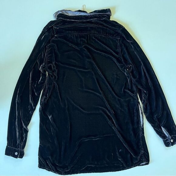 CP Shades Velvet Henley Pullover Silk Rayon Small - Picture 6 of 7